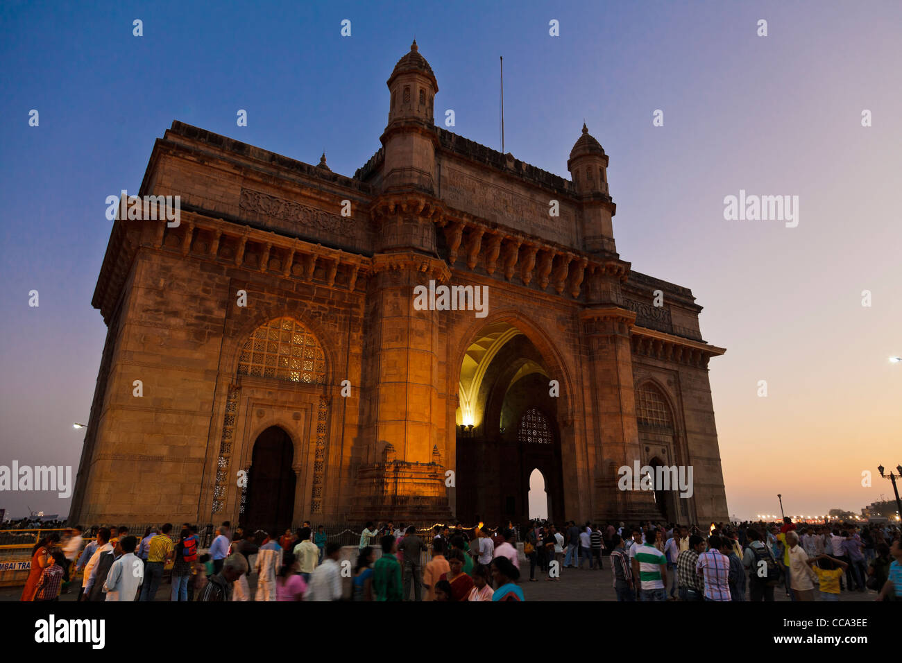 La porte de l'Inde, Mumbai, Bombay Banque D'Images