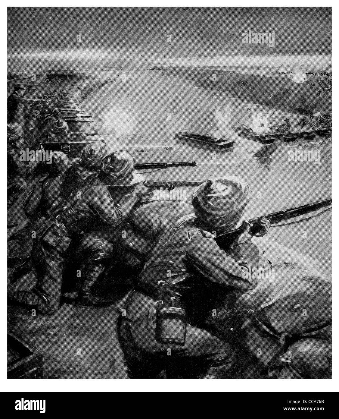 1915 Canal de Suez La soldats indiens tués turcs Turkish mitrailleuse fusils carabine de tir shot sacs de sable Egypte Banque D'Images 1915 Canal de Suez La soldats indiens tués turcs Turkish mitrailleuse fusils carabine de tir shot sacs de sable Egypte Banque D'Images