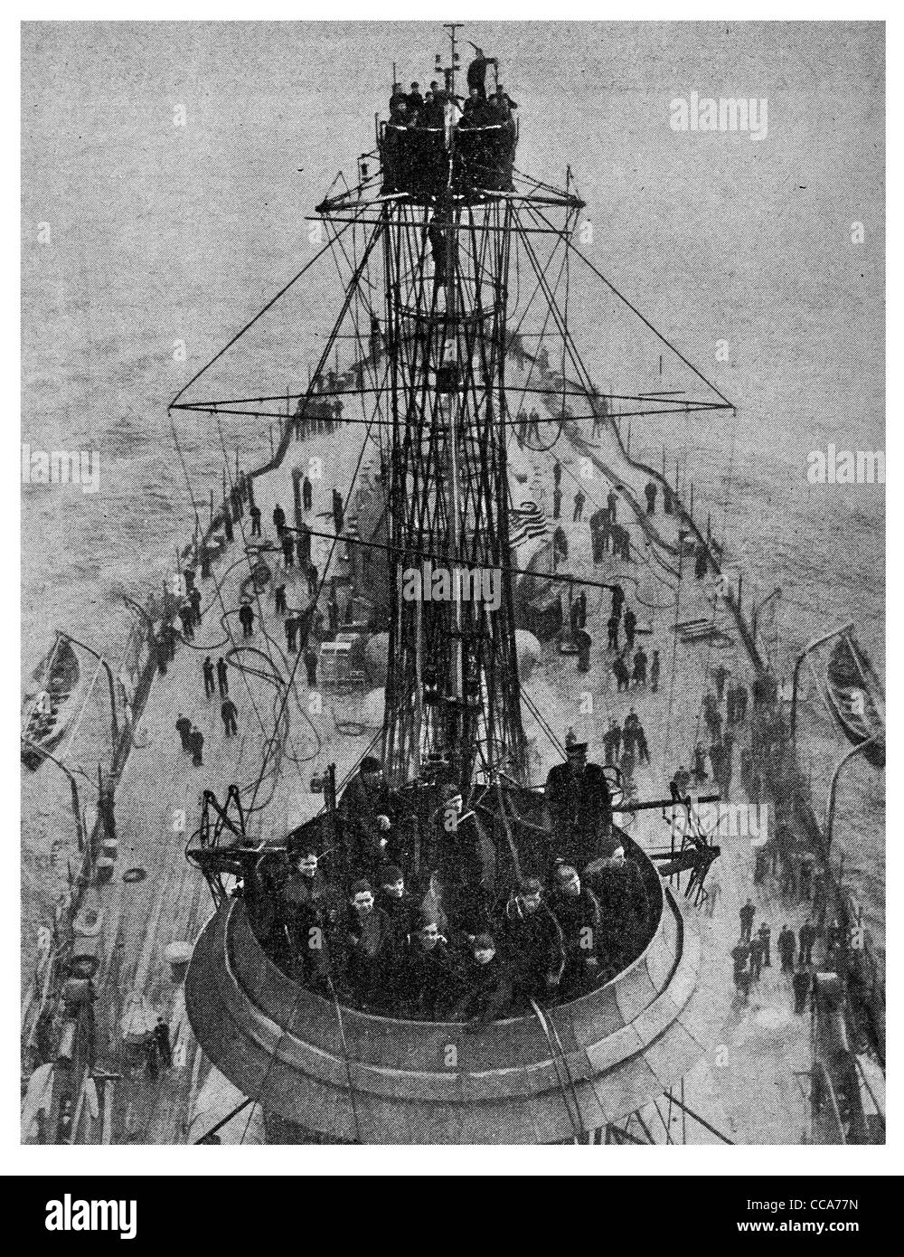 New York 1917 cuirassé dreadnought de classe super cuirassé United States Navy Océan Atlantique l'escorte de convois alliés ship Banque D'Images