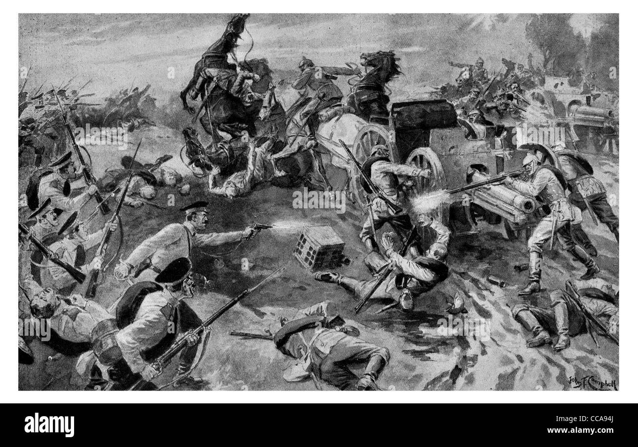 1914 Canon allemand coincé marsh capturés par les Russes le 29 septembre l'artillerie artilleur fusil pistolet inondé de première ligne de l'équipage ambush Banque D'Images