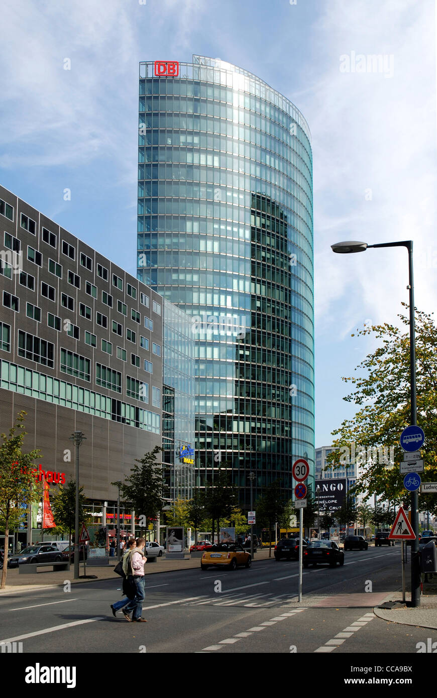 Siège social de l'allemand à la Place de Potsdam à Berlin. Banque D'Images