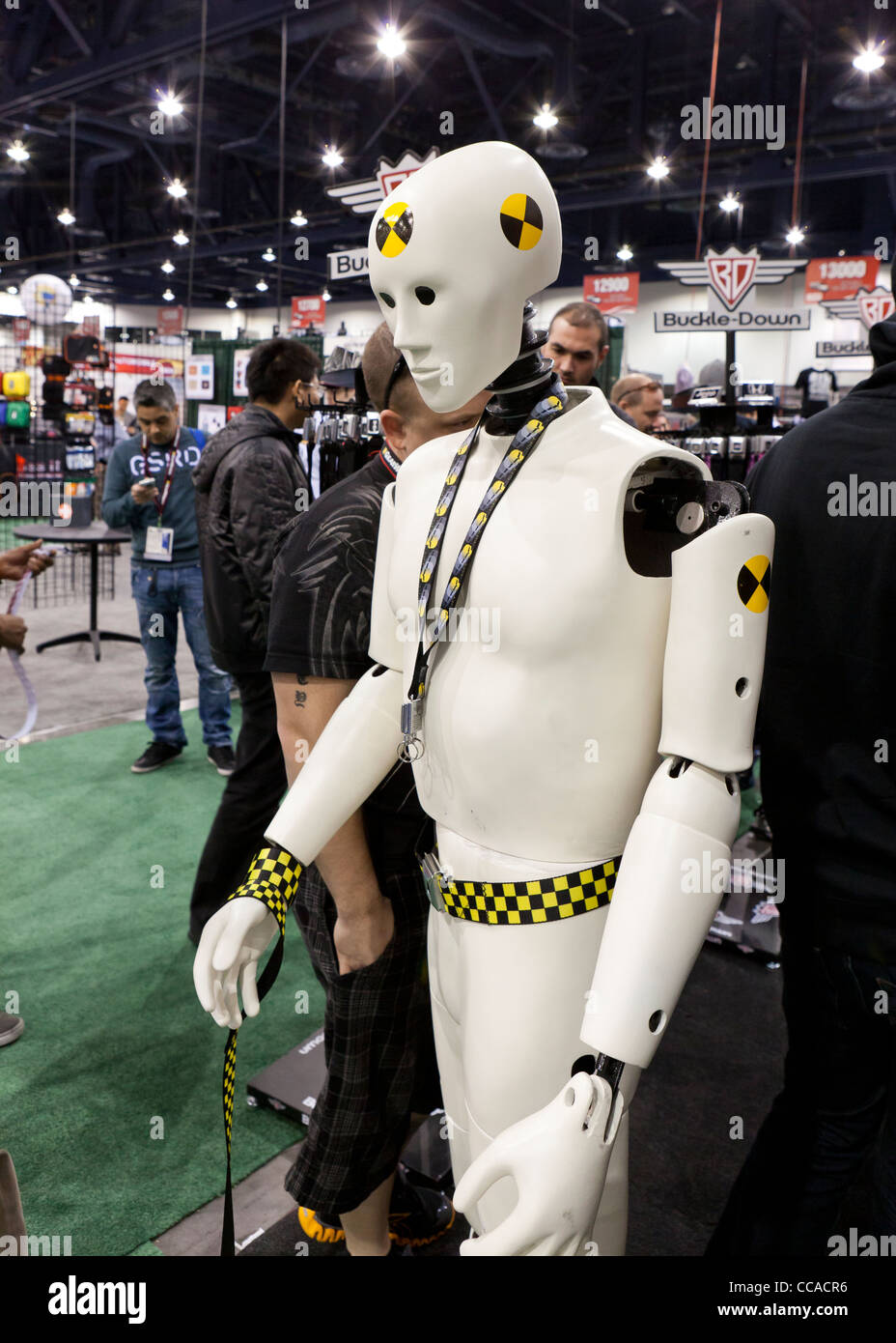 Crash test dummy maquette au SEMA - Las Vegas, Nevada, USA Banque D'Images