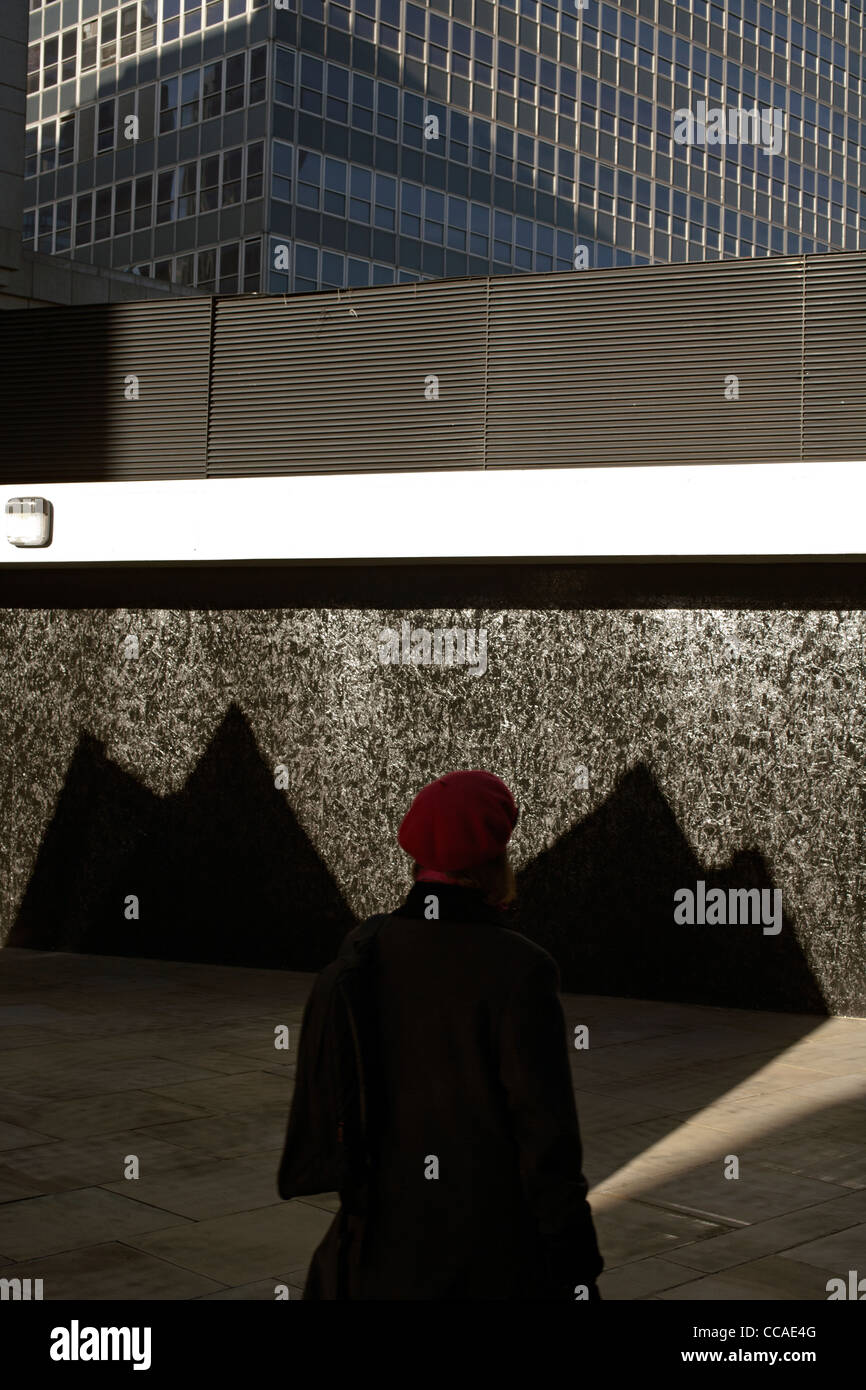 Femme ville de Londres Banque D'Images