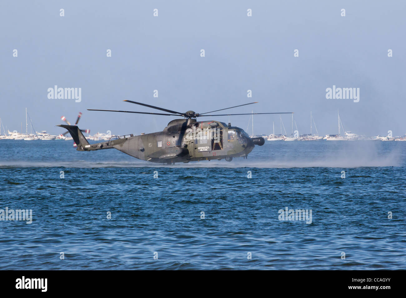 L'HH-3F Pelican de l'Armée de l'air italienne est un outil de recherche et de sauvetage (SAR) par hélicoptère Agusta longue portée Banque D'Images