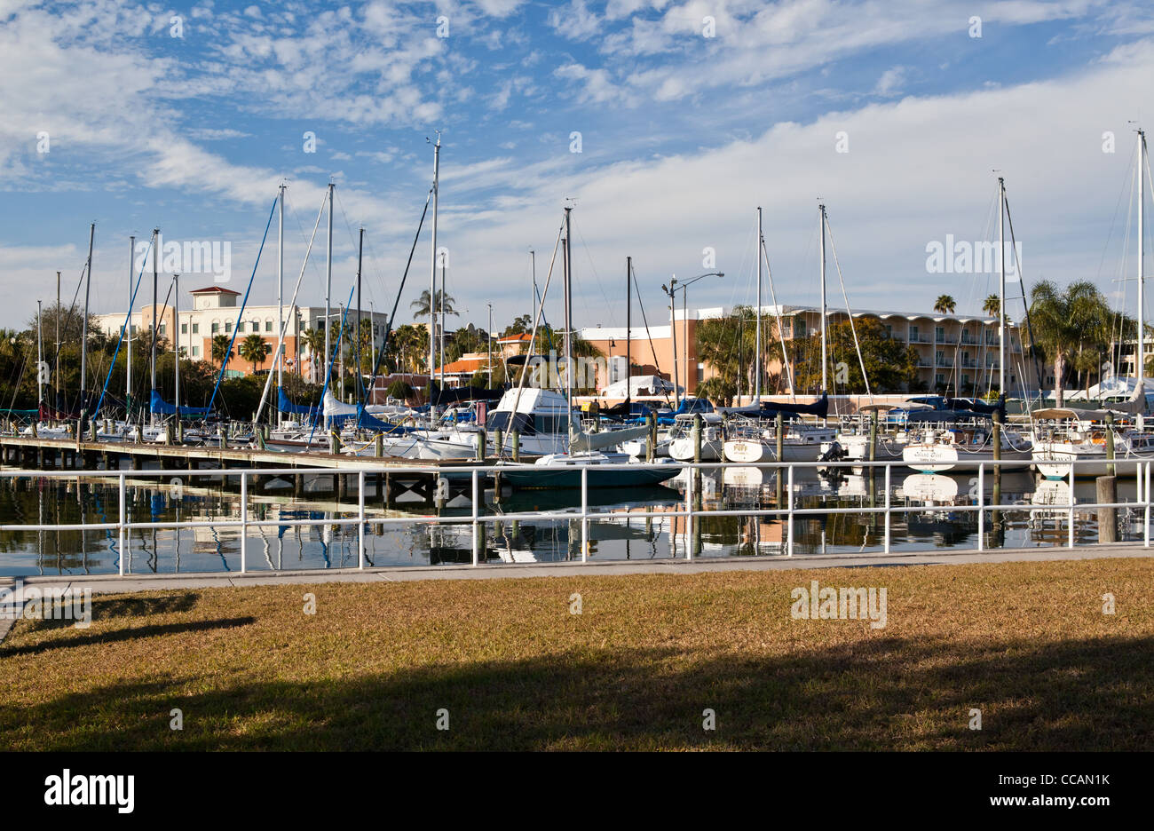 Safety Harbor Florida City Marina Banque D'Images