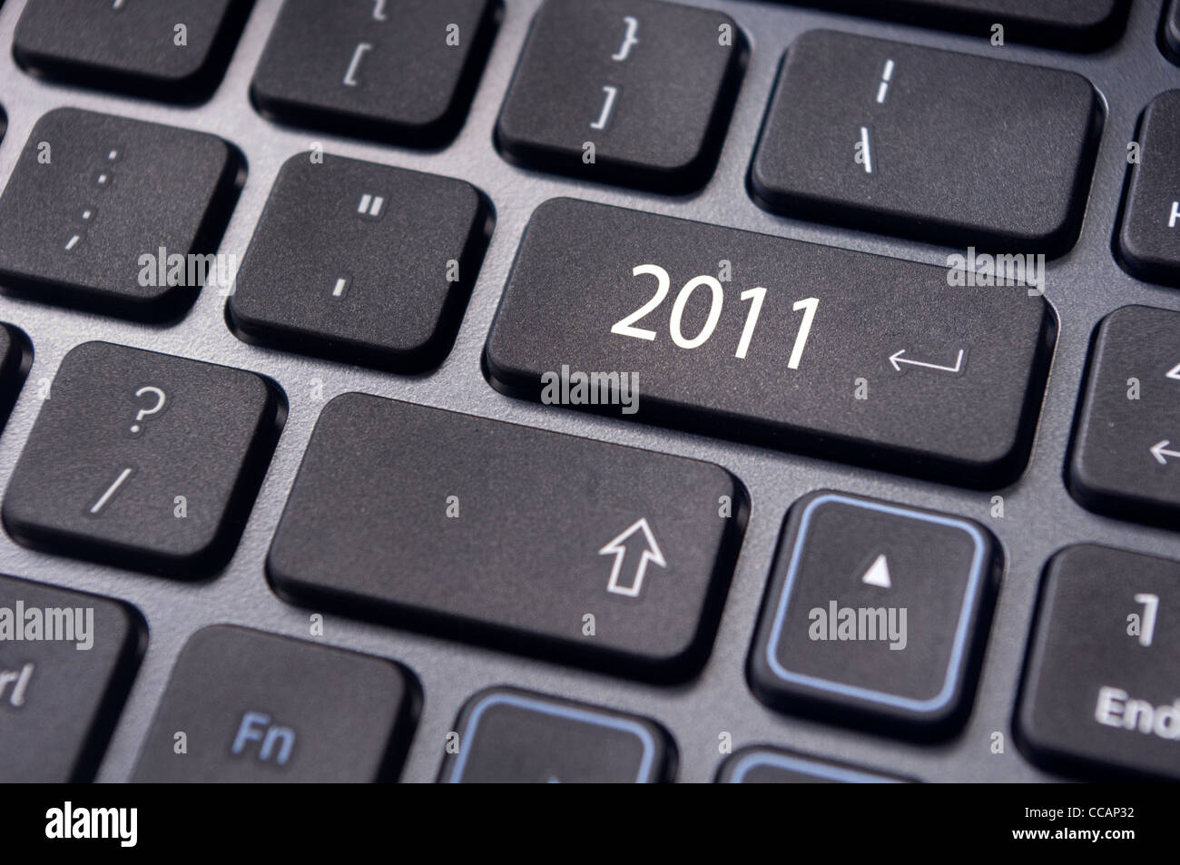 Photo de close up sur clavier clavier numérique, pour l'année 2011 l'utilisation conceptuelle. Banque D'Images