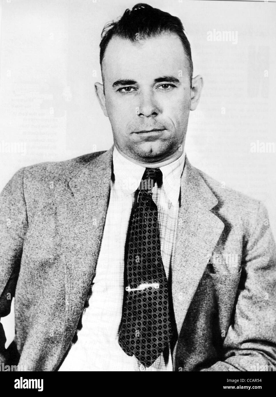 JOHN DILLINGER (1903-1934) voleur de banque dans une photo de NYPD vers 1934 Banque D'Images JOHN DILLINGER (1903-1934) voleur de banque dans une photo de NYPD vers 1934 Banque D'Images