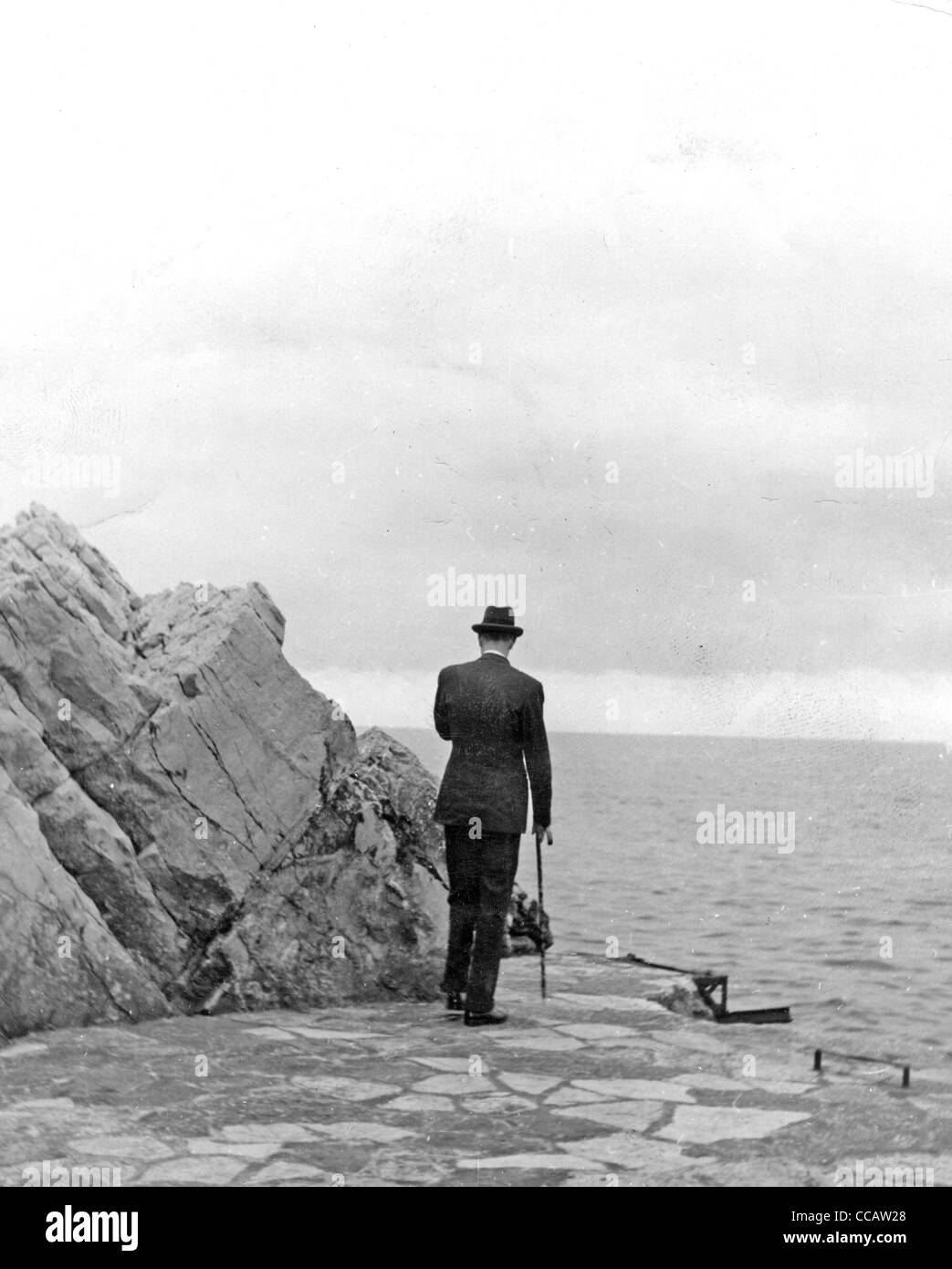 CHARLES DE GAULLE (1890-1970) à travers la Manche en 1947 Banque D'Images