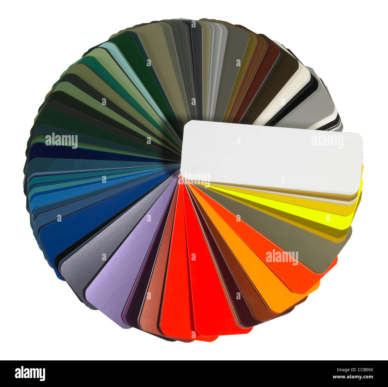 La photographie de studio d'un grand choix de couleurs isolées avec clipping path Banque D'Images