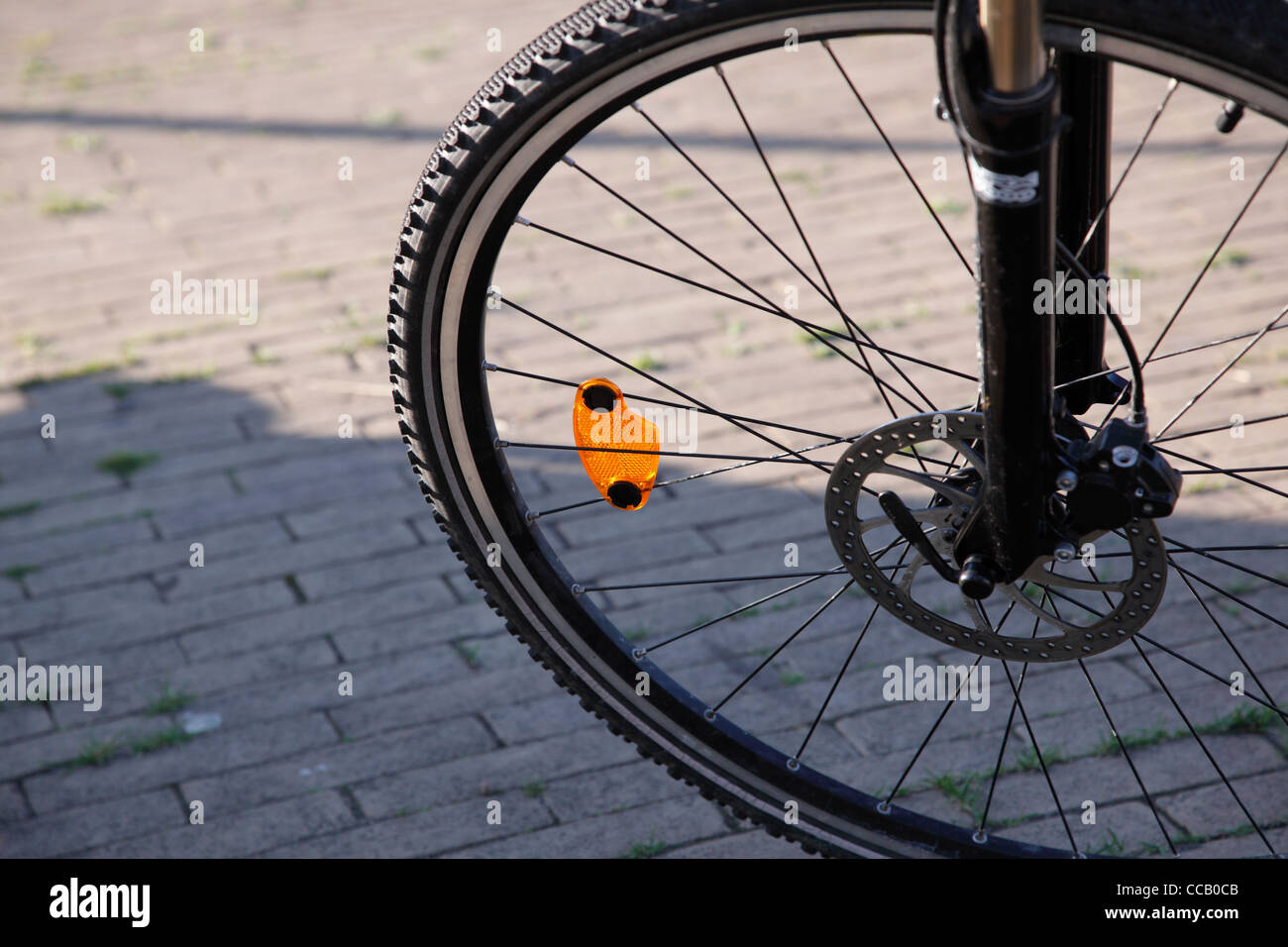 Roue de bicyclette. Banque D'Images