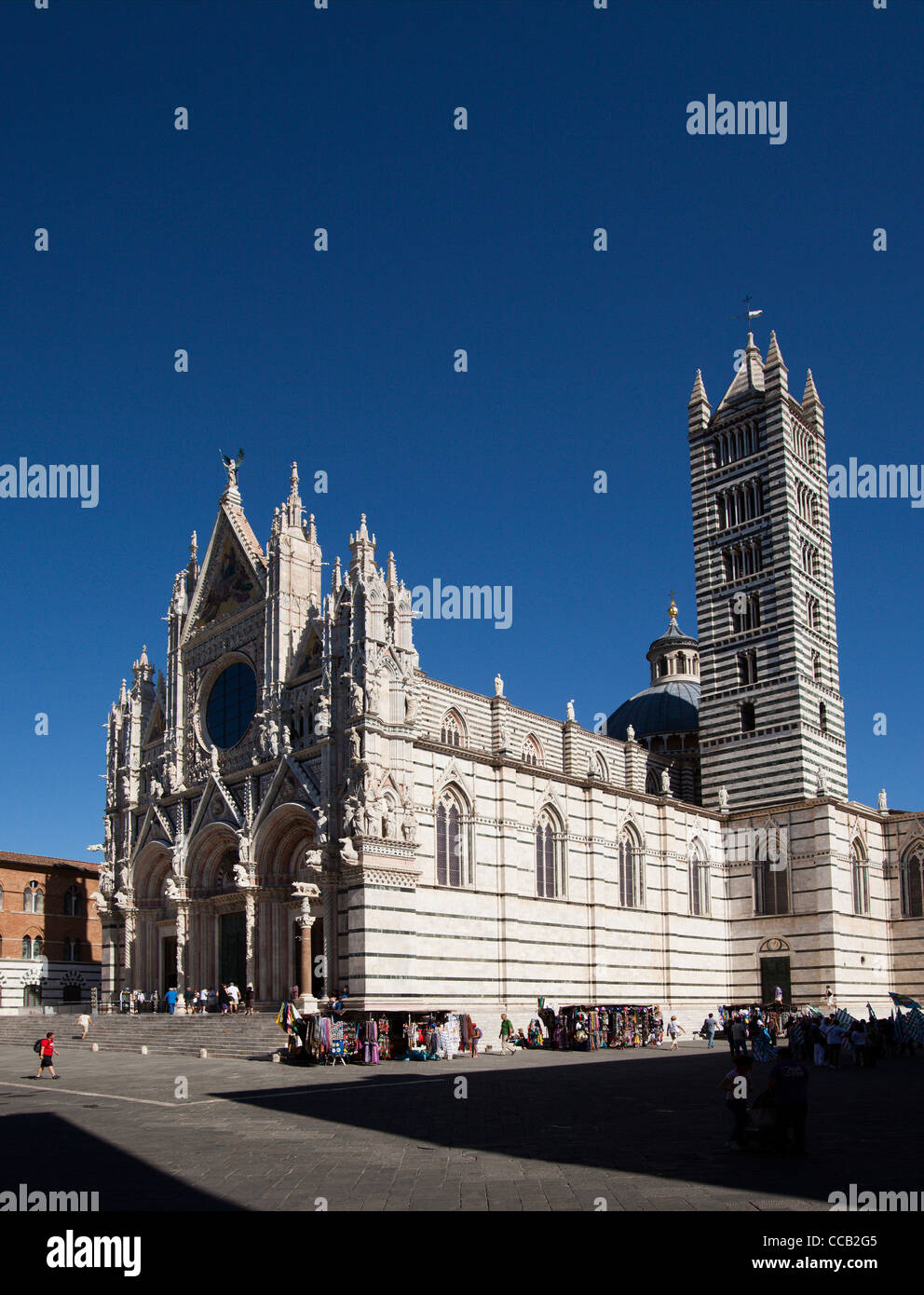 La Cathédrale ou Duomo, Sienne. L'Italie. Banque D'Images