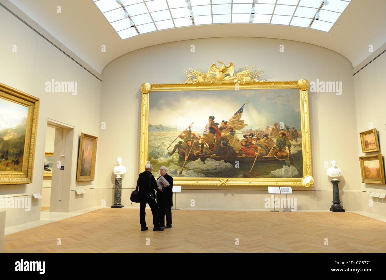 L'aile américaine au Metropolitan Museum of Art de New York a ouvert ses portes le 16 janvier 2012 avec 26 nouvelles galeries. Banque D'Images