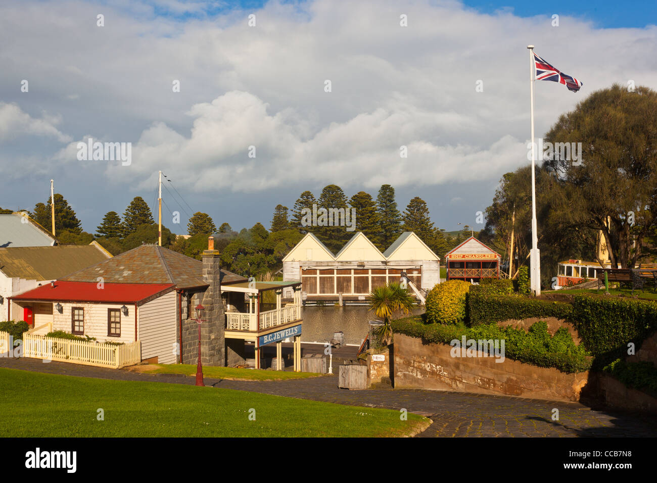 Au Flagstaff Hill Village Maritime à Warrnambool sur la Great Ocean Road à Victoria en Australie Banque D'Images