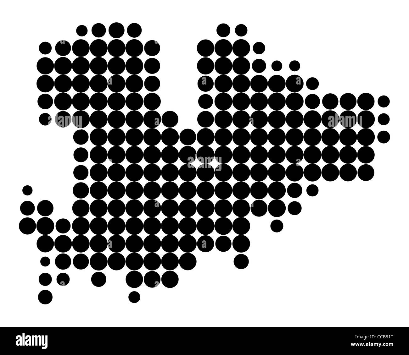 Carte de Mykonos Banque D'Images