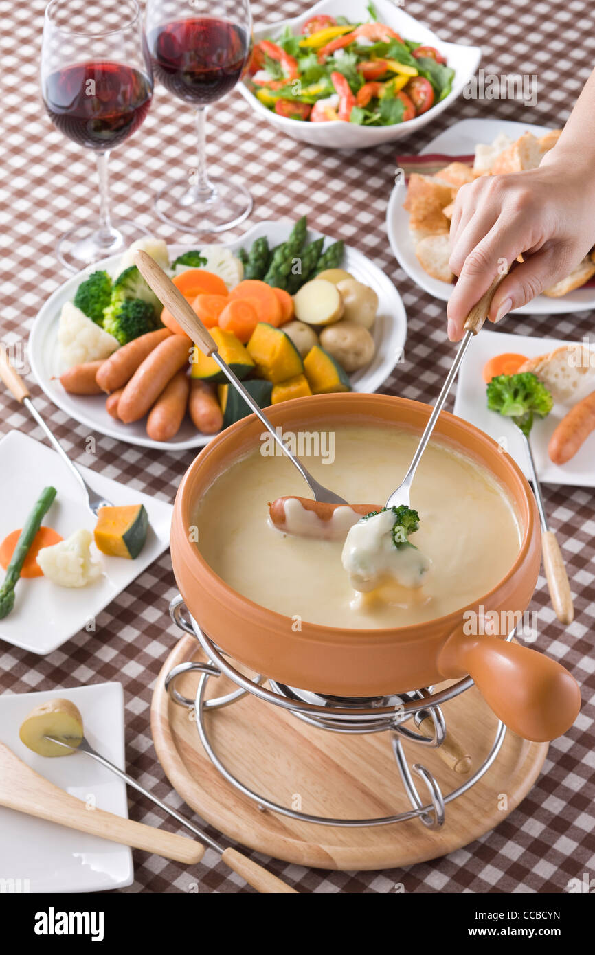 Fondue au fromage Banque de photographies et d’images à haute