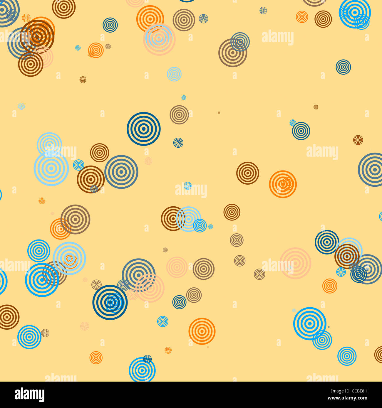 Motif de cercles transparent Banque D'Images