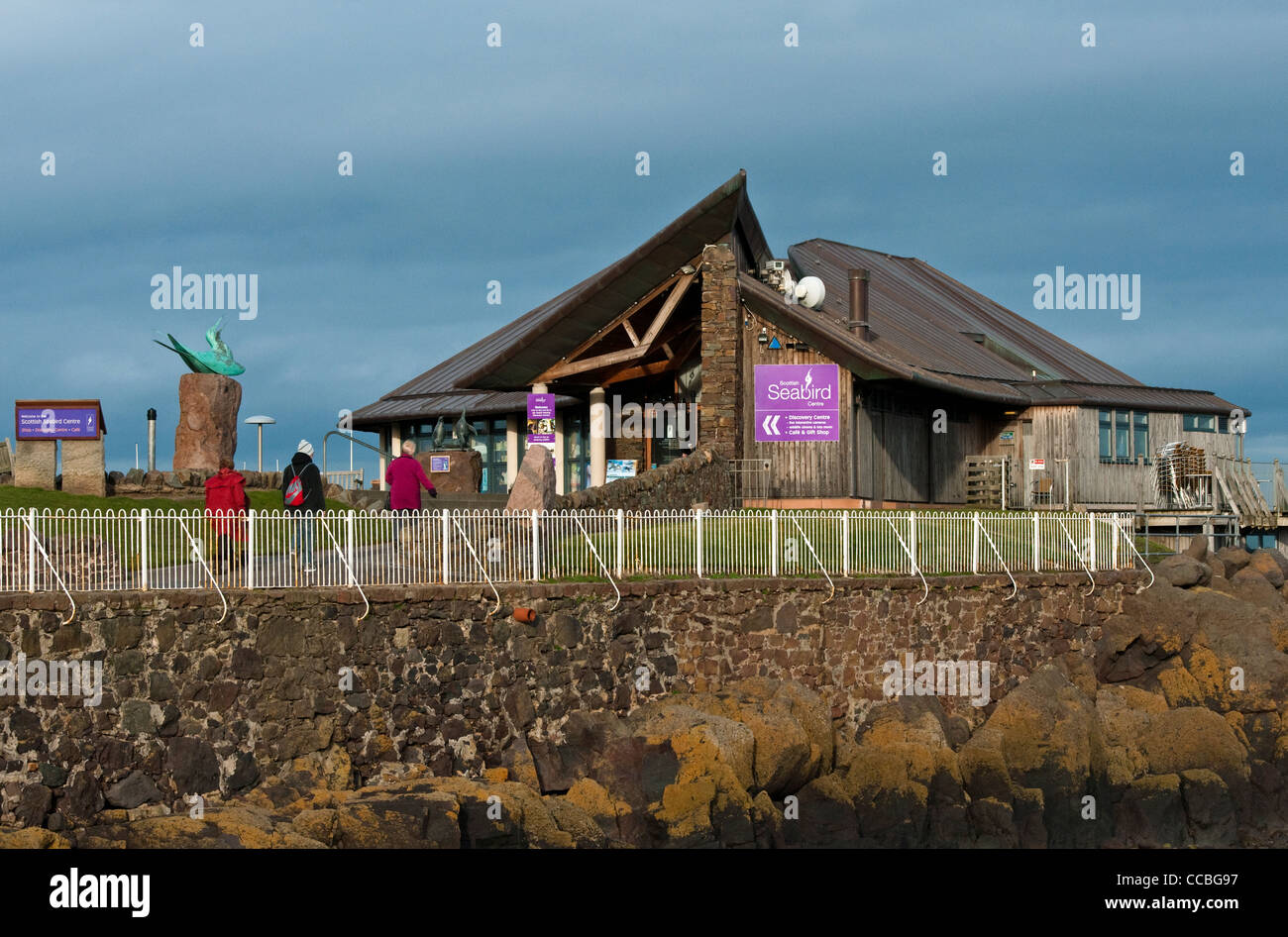 Scottish Seabird Centre sur la côte, à North Berwick, East Lothian, en Ecosse. Banque D'Images