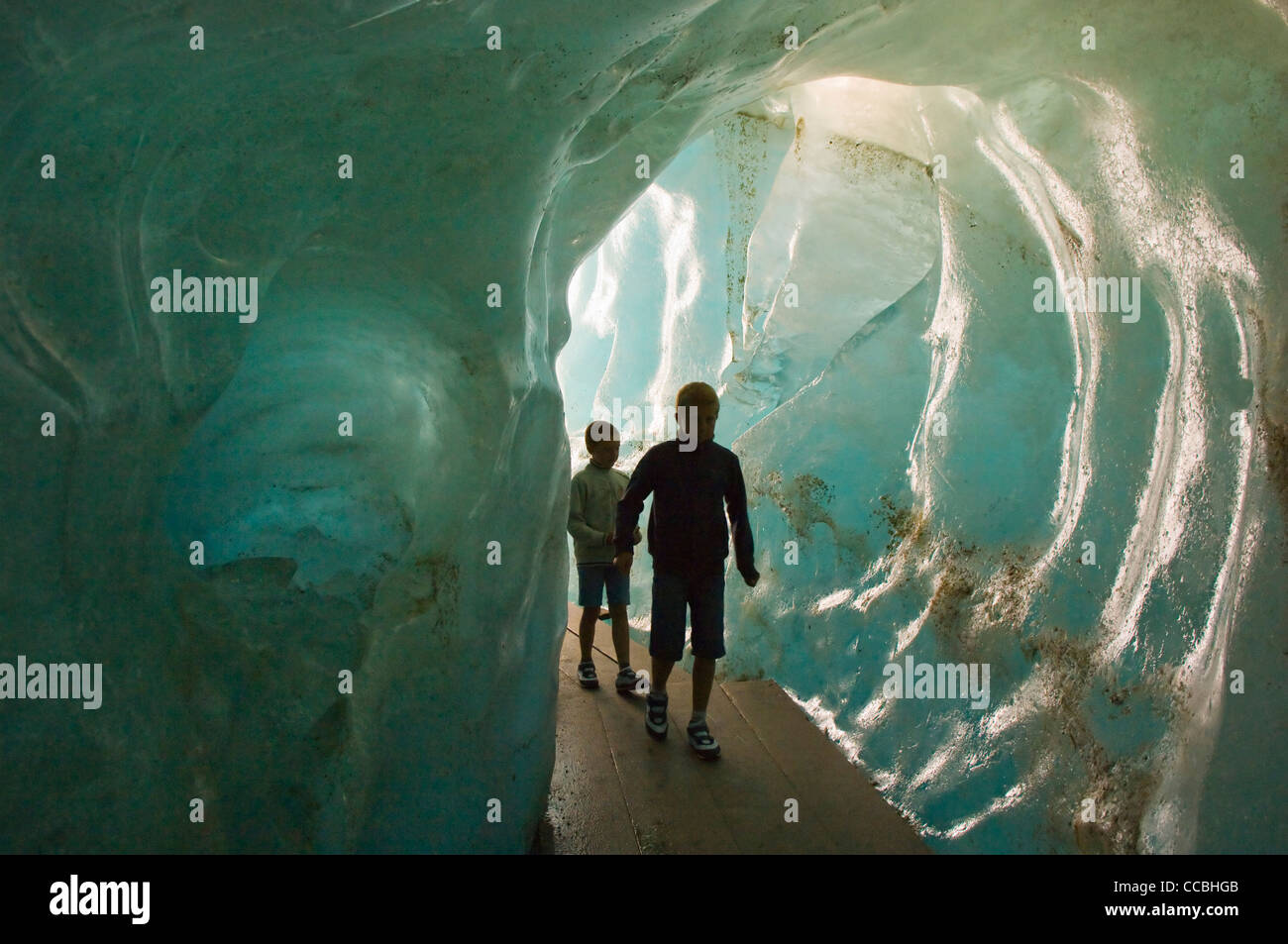 Glacier du rhône : grotte de glace, furka, Suisse Photo Stock - Alamy