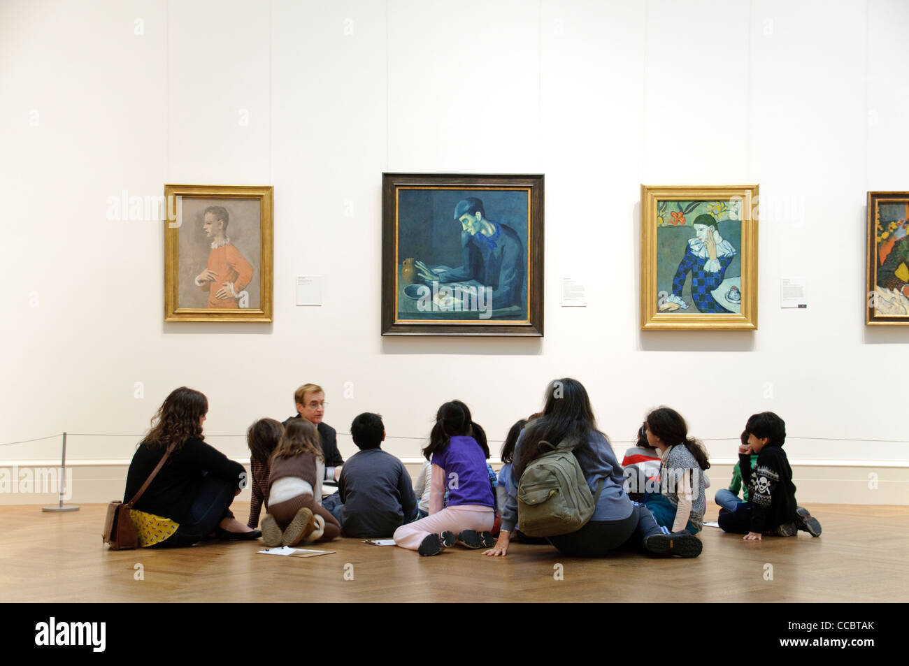 Les enfants de l'école élémentaire pendant une excursion scolaire, Pablo Picasso peintures, Metropolitan Museum of Art, New York City Banque D'Images