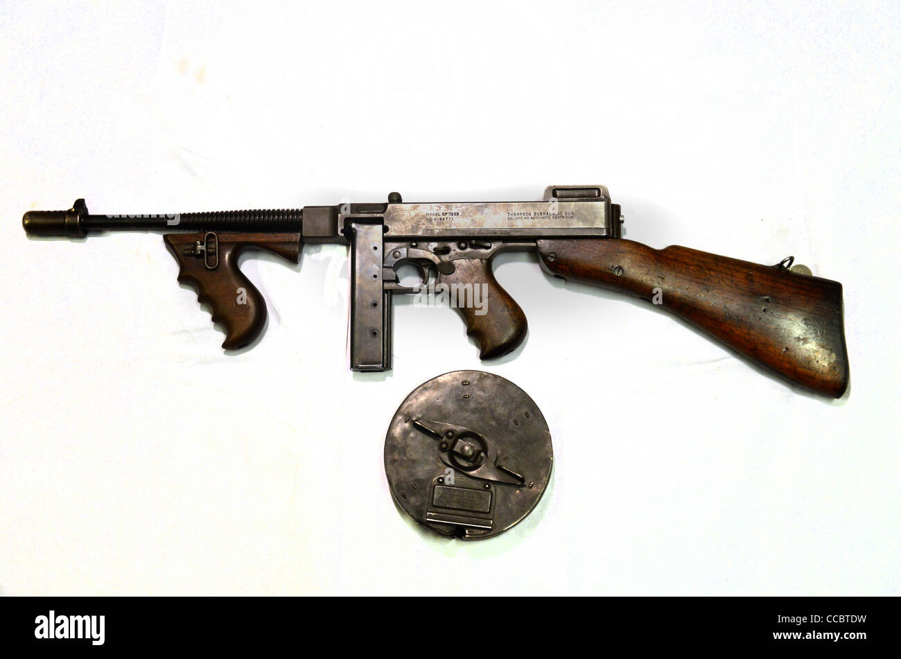 Thompson SMG 1928 .45en arme automatique mitraillette légère maniable et léger ma Banque D'Images