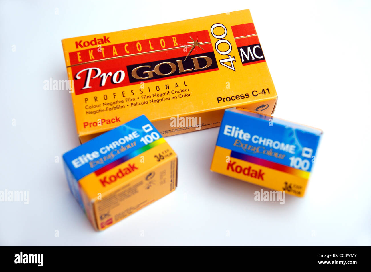 35mm & Kodak film de format moyen (dépôt de la marque Kodak pour faillite) Banque D'Images