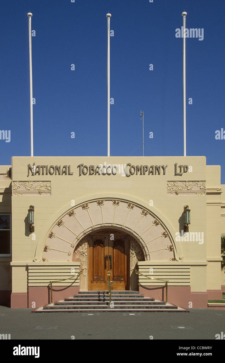Nouvelle Zélande Napier l'Édifice de la National Tobacco Company Banque D'Images