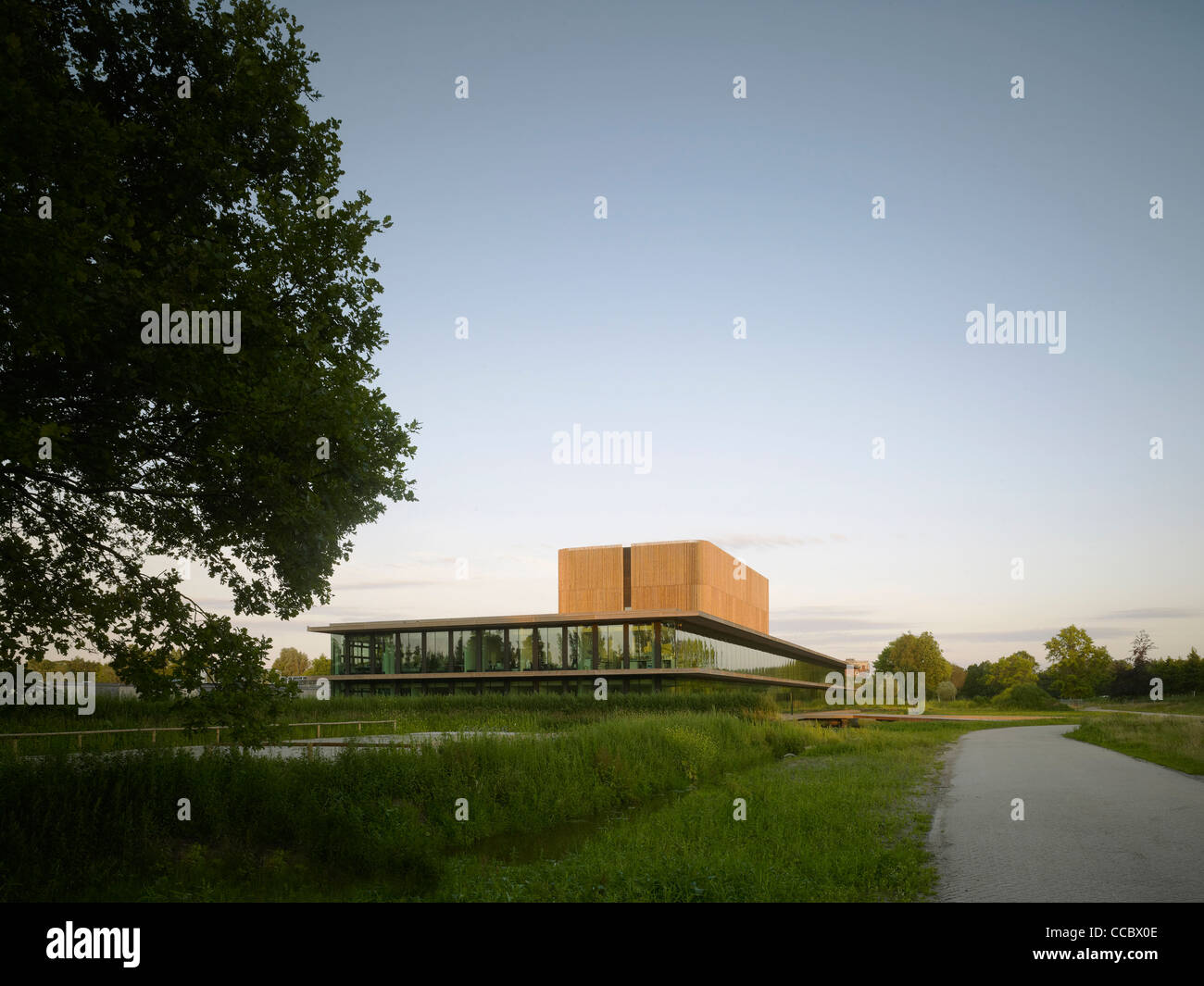 Institut néerlandais d'écologie(NIOO-KNAW Noël  + Kaan Architectes Wageningen Pays-Bas 2011 façade imposante avec élévation Banque D'Images