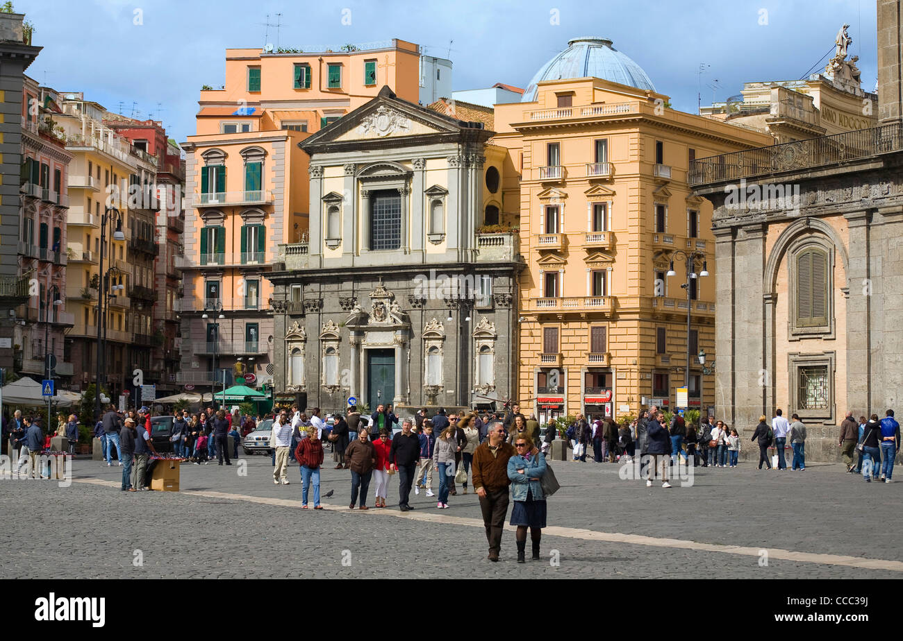 Piazza Trieste e Trento, ville de Naples, Campanie, Italie, Europe Banque D'Images