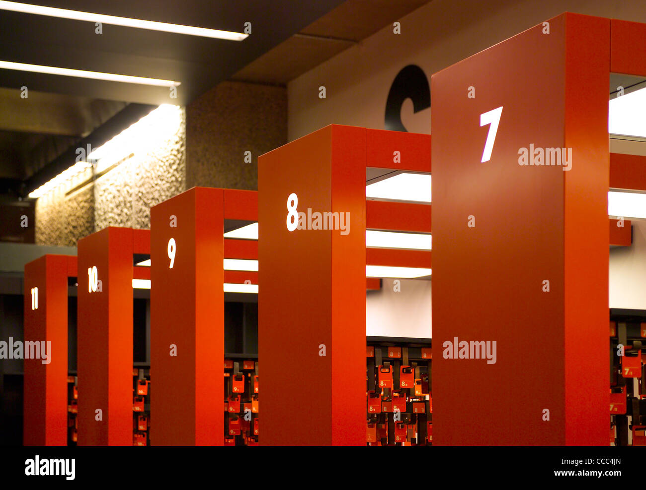 Le Barbican Centre ahmm llp rénovation intérieur vestiaires cartlidge levene studio myerscough ont complètement repensé Banque D'Images