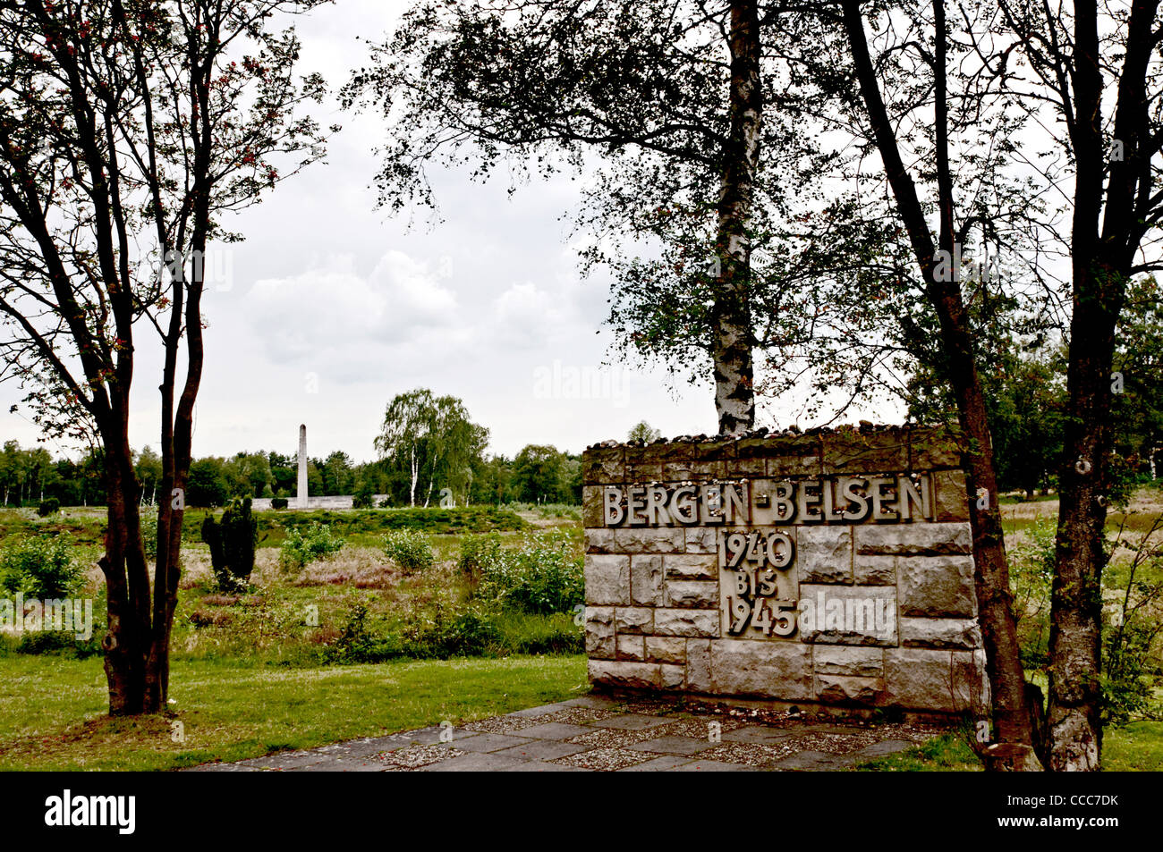 Konzentrationslager Bergen-Belsen Camp de concentration de Bergen-Belsen ; Banque D'Images