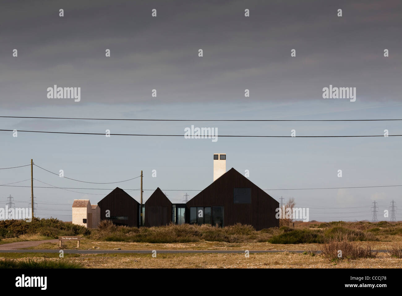 La maison de bardeaux, Lydd, Royaume-Uni, Nord de l'Architecture, 2010 Banque D'Images