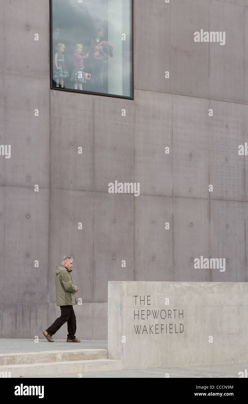 La hepworth wakefield, David Chipperfield architects, Wakefield, 2011, détail d'extérieur Banque D'Images