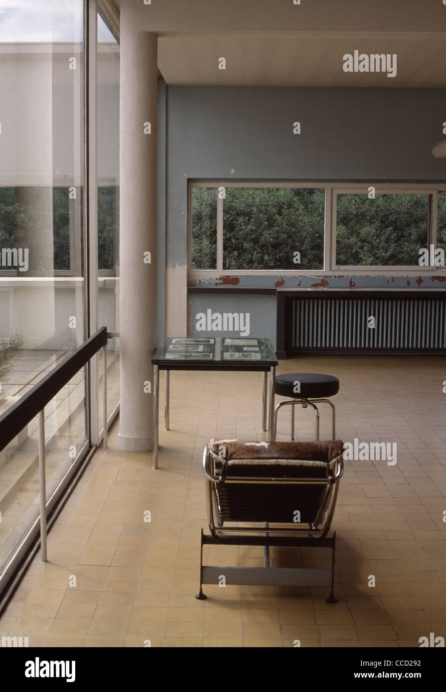 Intérieur VILLA SAVOYE Banque D'Images