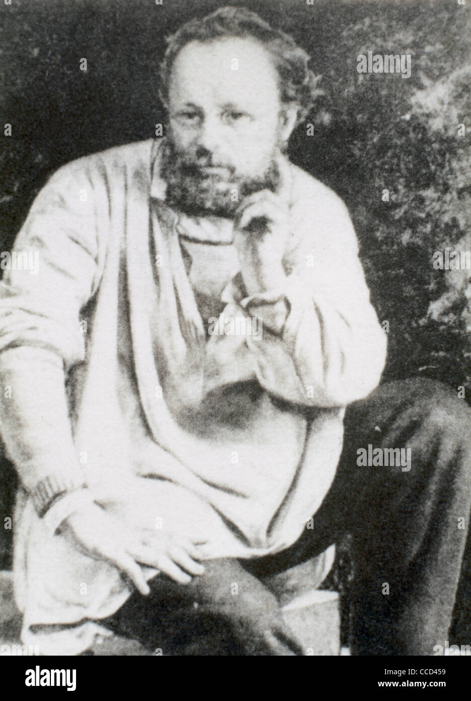 Photo de Pierre-Joseph Proudhon sur son lit de mort par Carjat - libertarian & artefacts