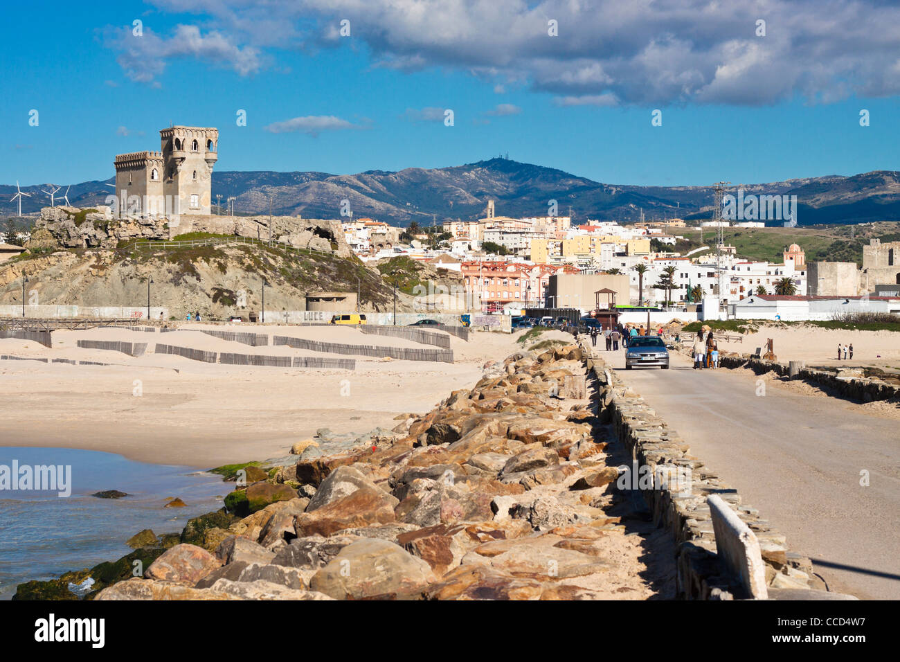 Tarifa, le point le plus au sud de l'Europe continentale, Costa de la Luz, Cadix, Andalousie, espagne. Banque D'Images