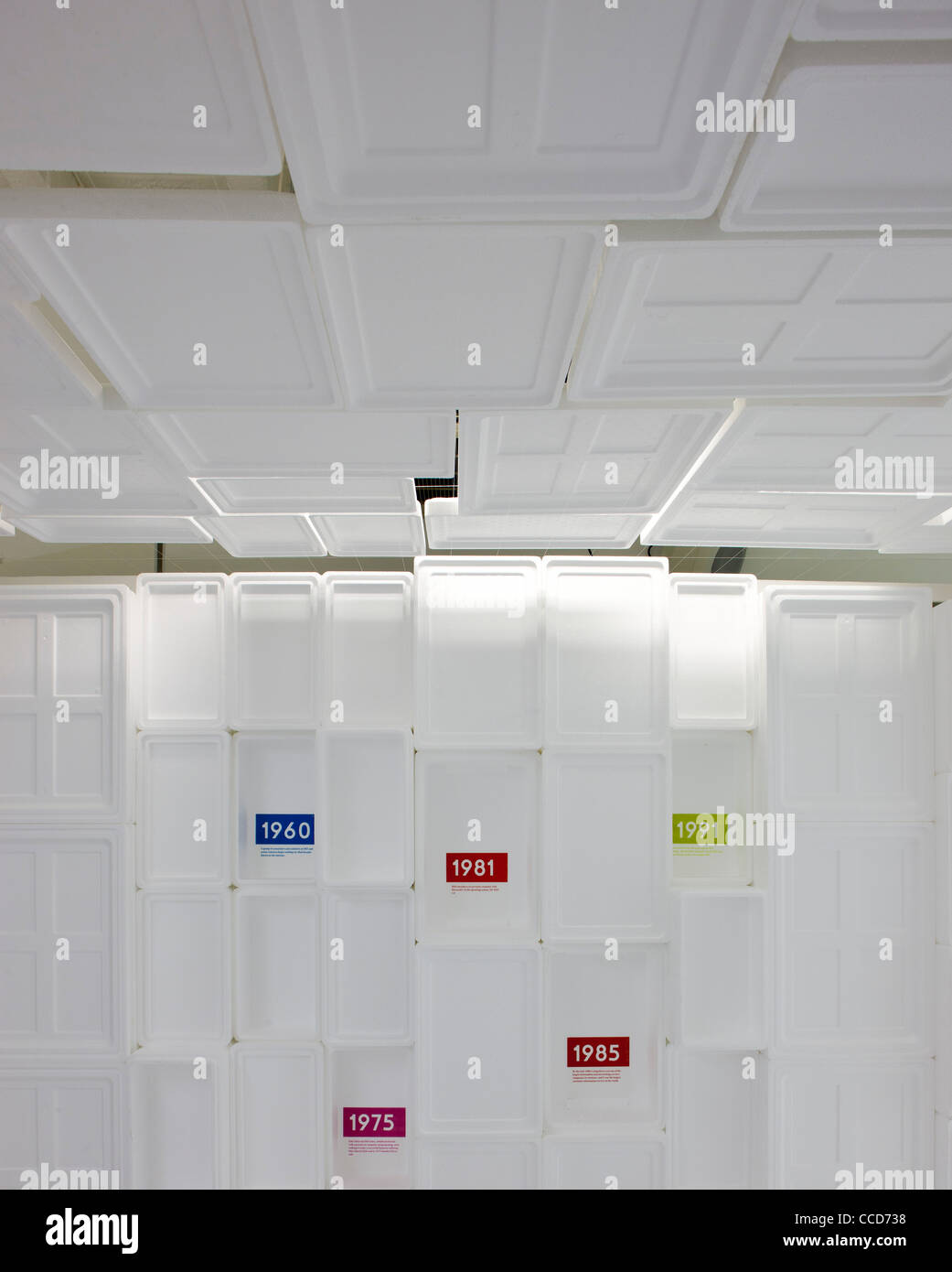 Une fenêtre pop-up Galerie espace et exposition sur l'intérieur du siège de Londres l'Internet Advertising Bureau parrainé par Banque D'Images