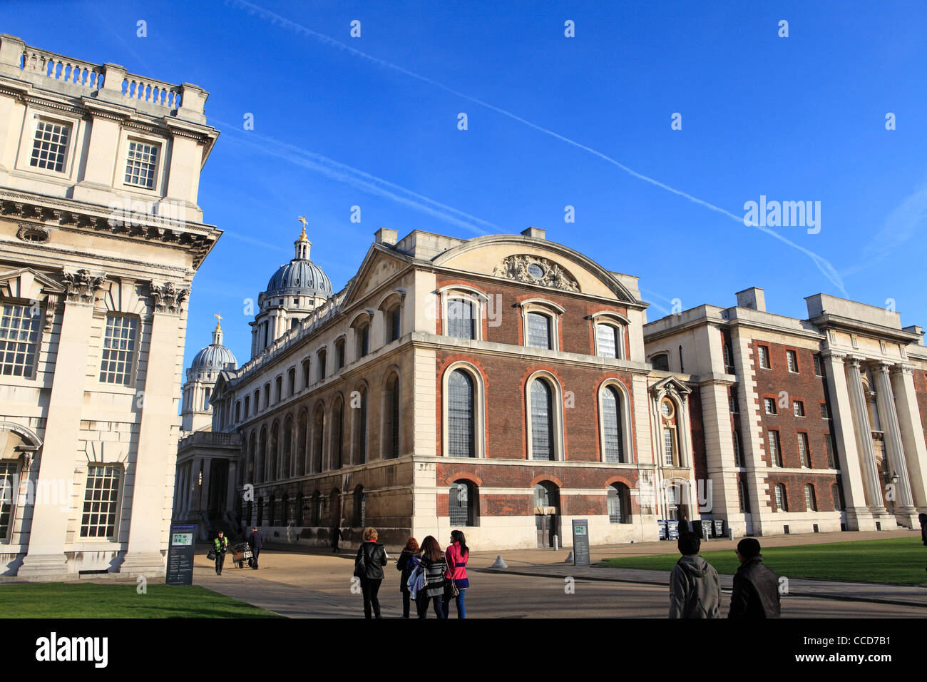 Royaume-uni le sud de Londres Greenwich le Old Royal Naval College Banque D'Images