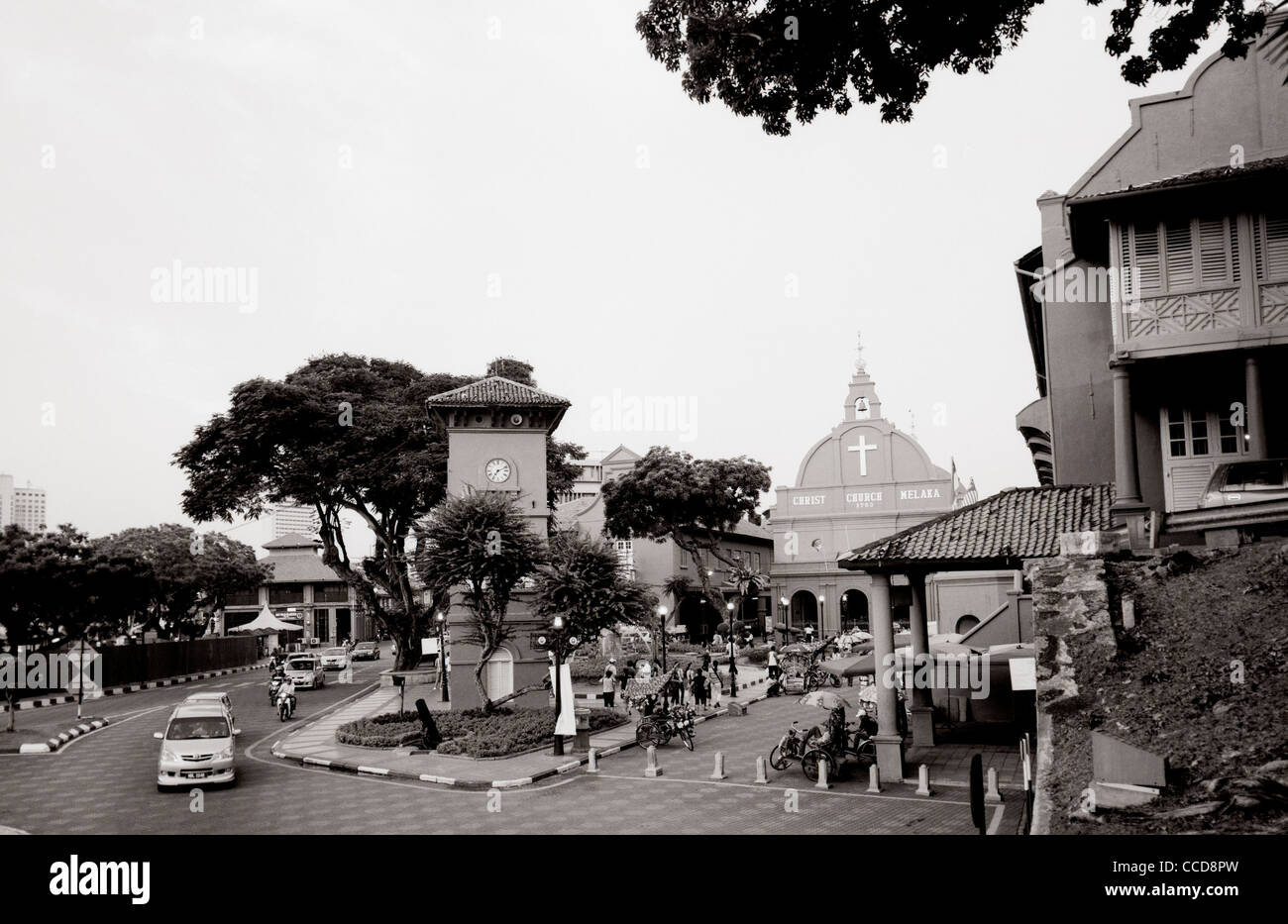 Christ Church à Dutch Square à Malacca Melaka en Malaisie en Extrême-Orient Asie du sud-est. Culture Voyage Banque D'Images