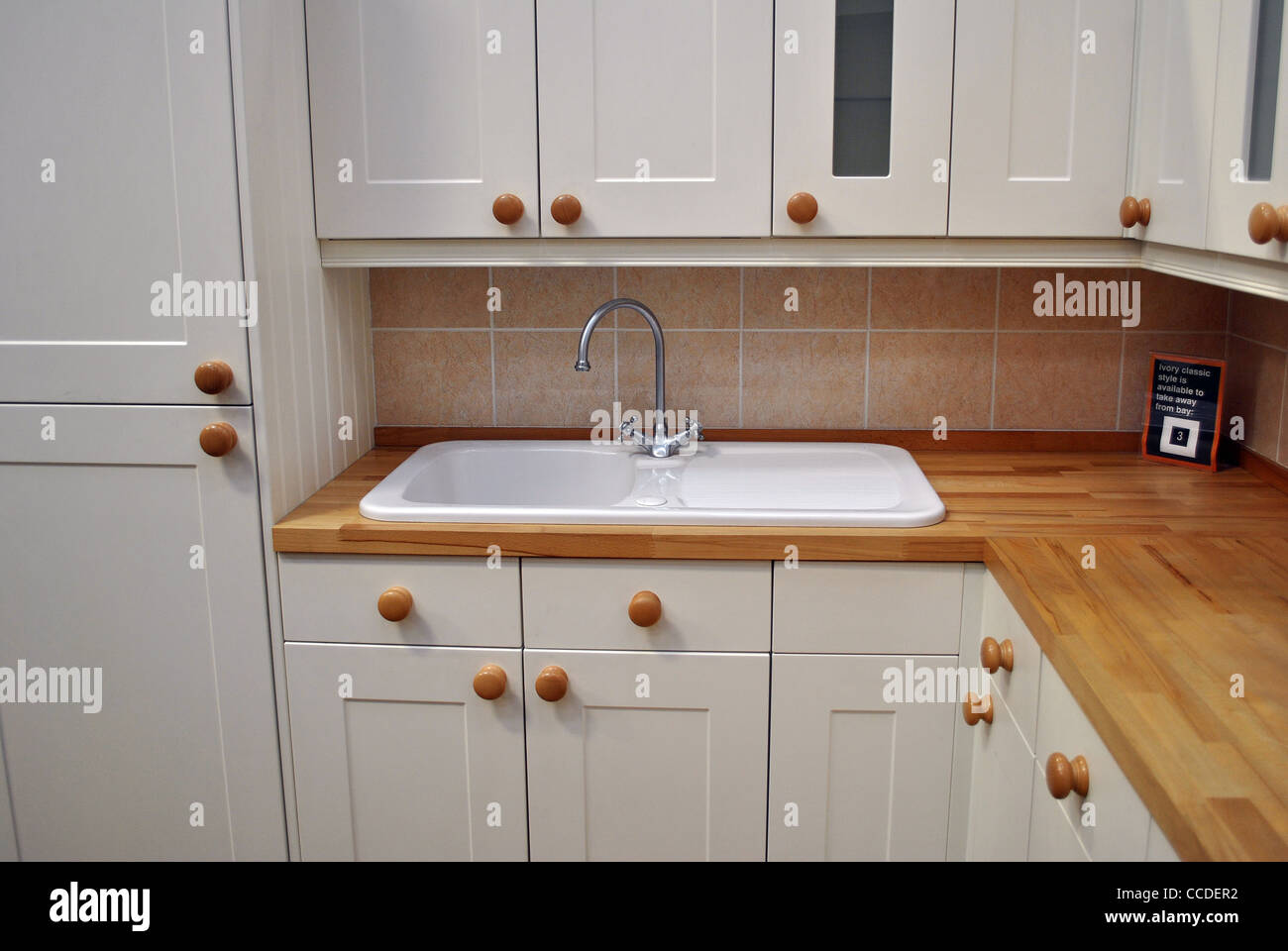 Nouvelle cuisine moderne Banque D'Images