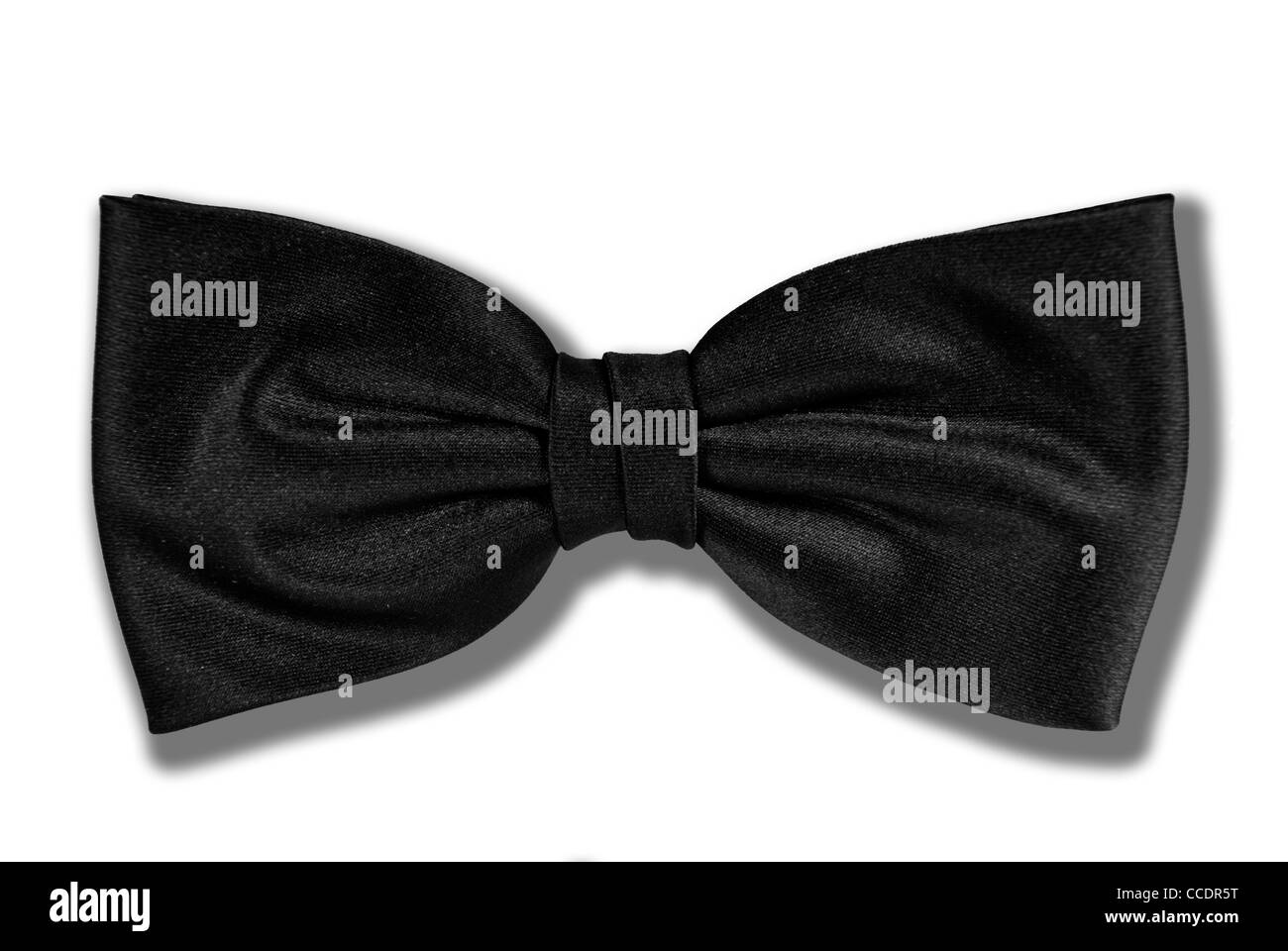 Close-up of black Bow-tie isolé sur fond blanc Banque D'Images