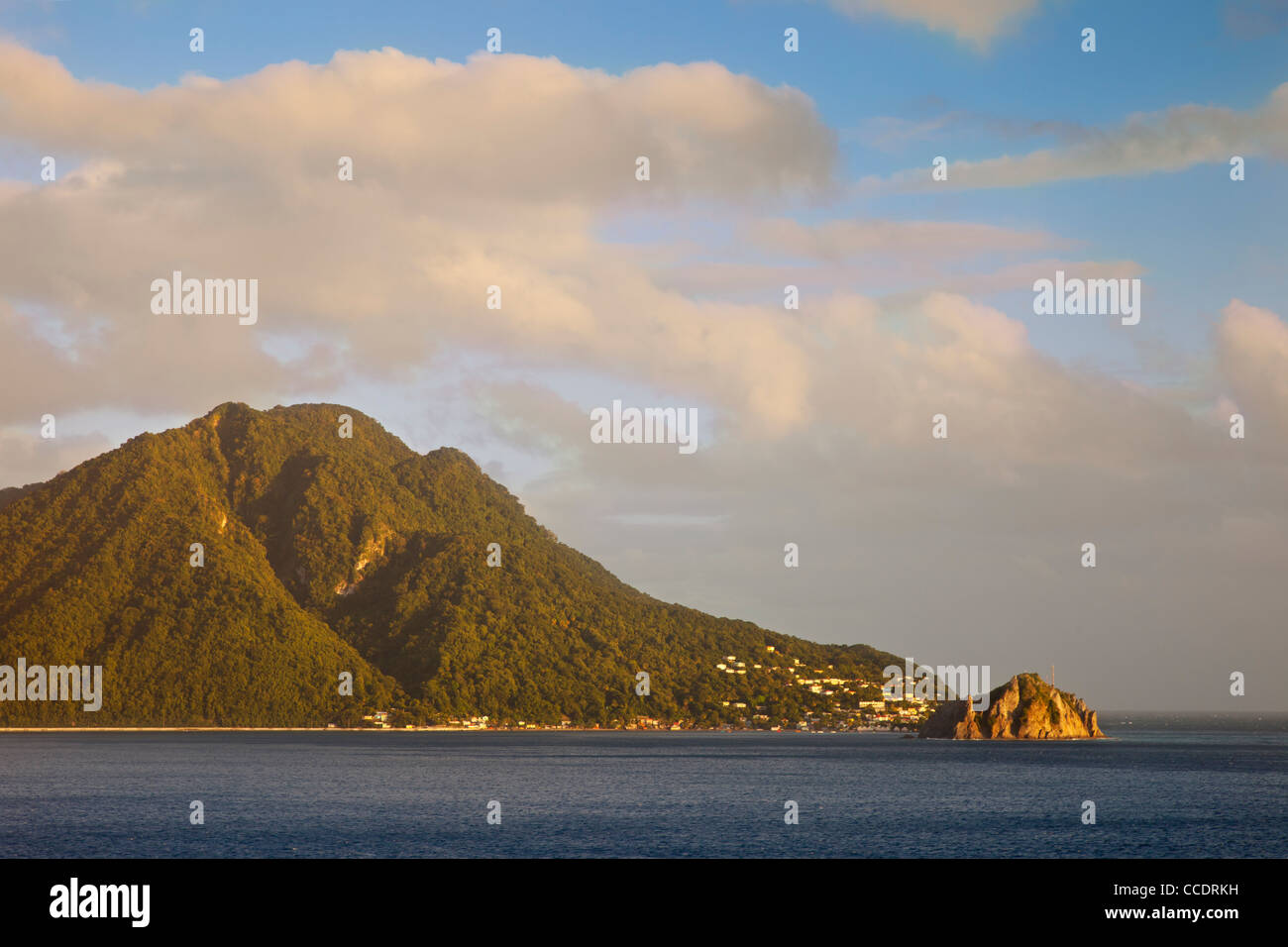 L'île tropicale des Caraïbes de la Dominique, les îles sous le vent, West Indies Banque D'Images