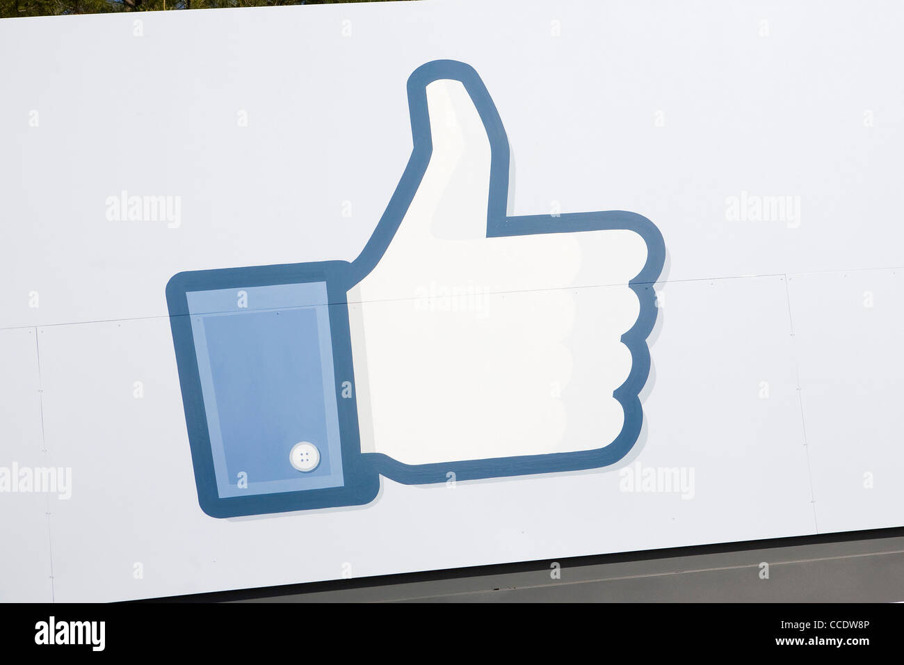 Le siège social de Facebook. Banque D'Images