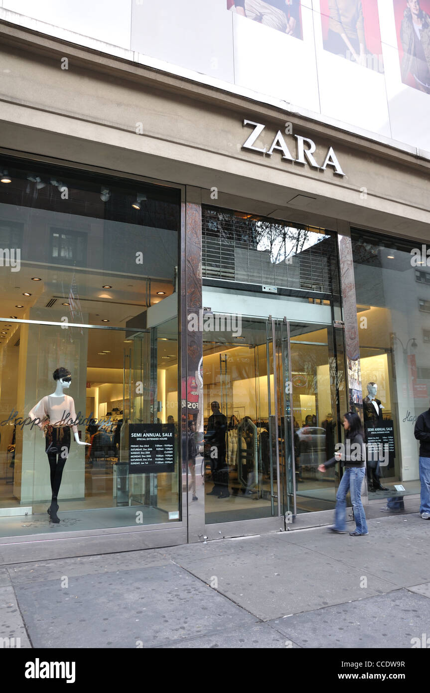 Boutique Zara, New York, USA Photo Stock - Alamy