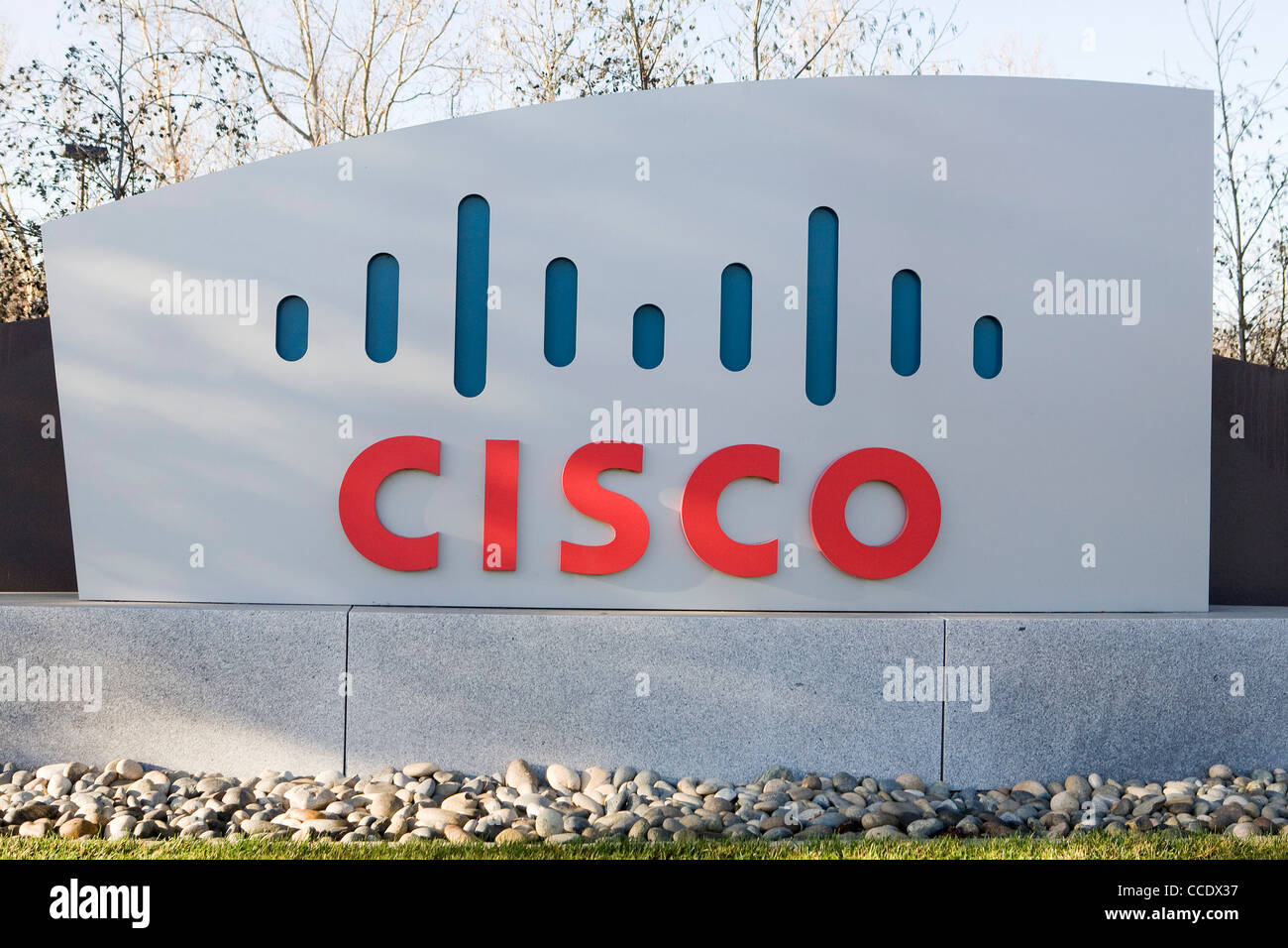 Le siège de Cisco Systems. Banque D'Images