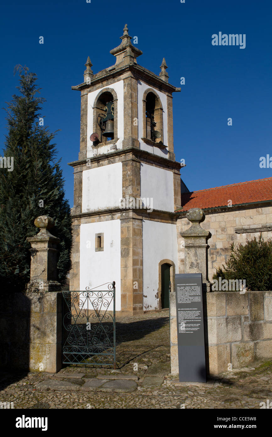 L'église de São João Evangelista, Ucanha Portugal Banque D'Images