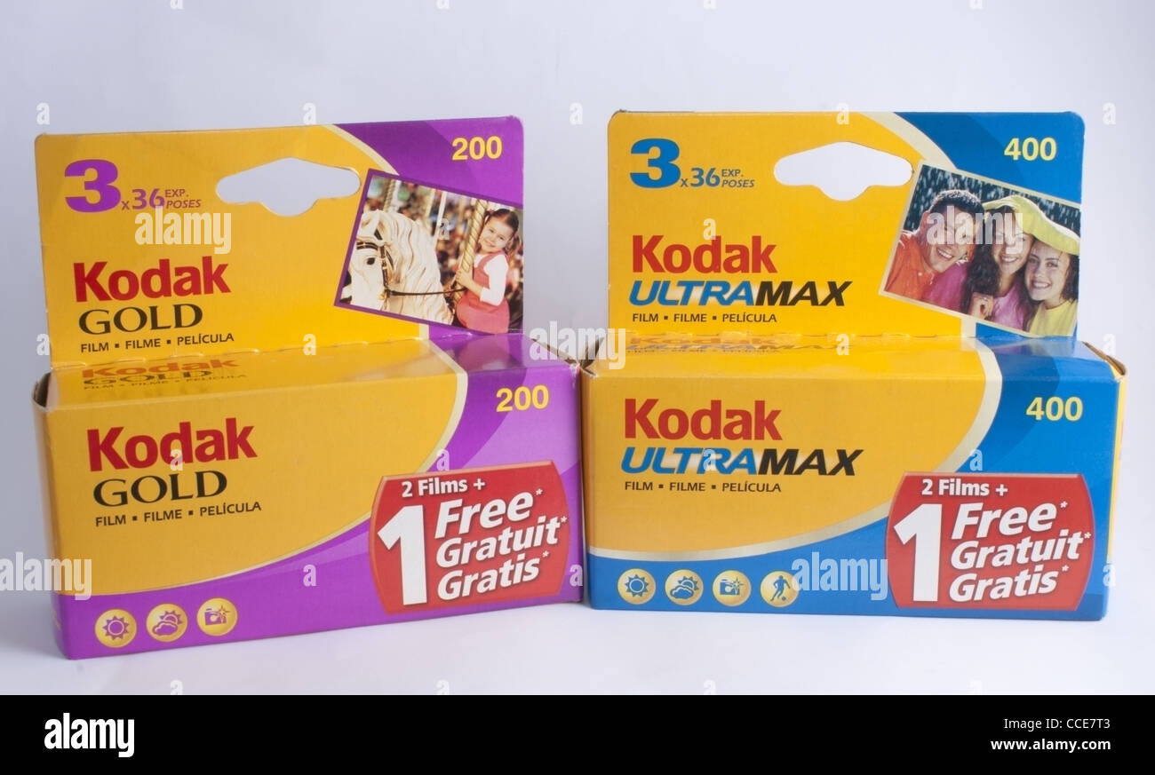 Film Kodak triple pack Banque D'Images