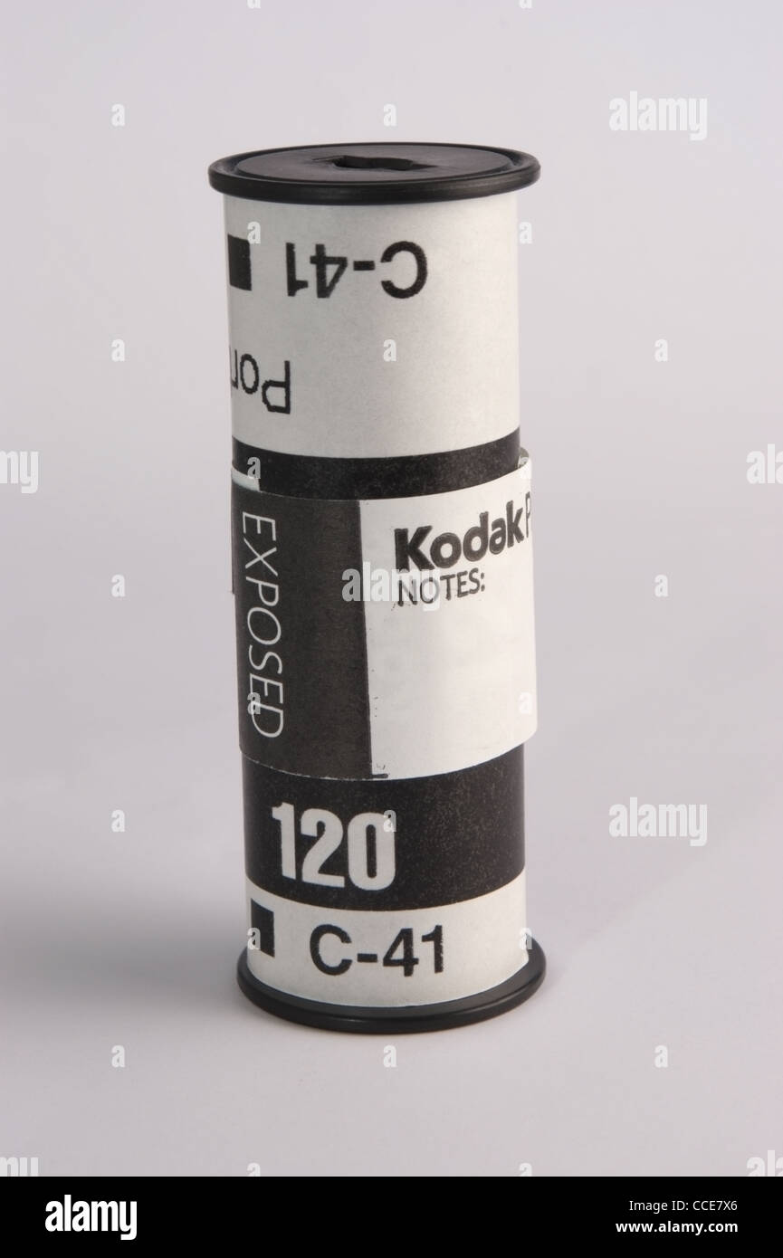 120 Kodak film couleur moyen format Banque D'Images