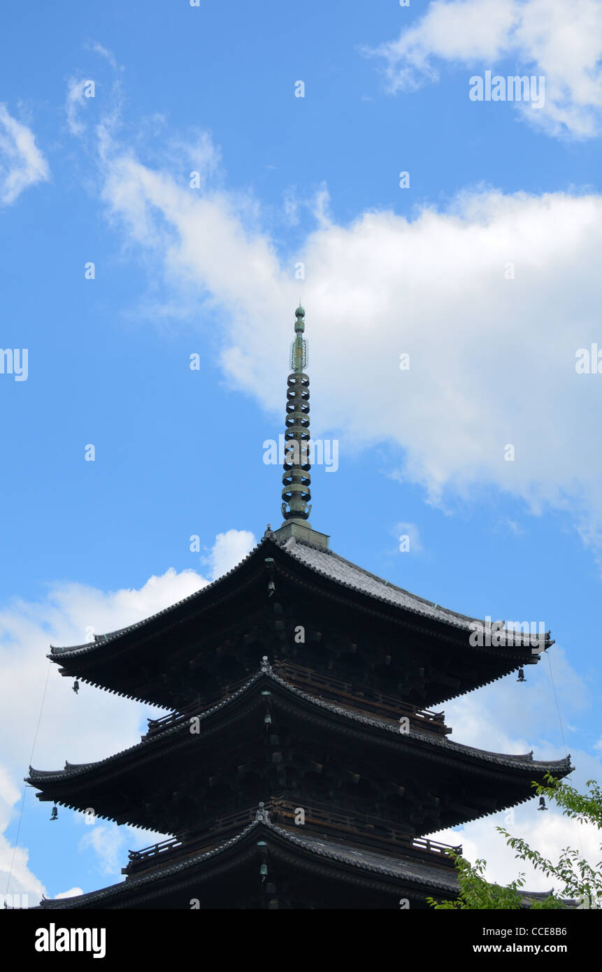 Pagode Toji à Kyoto, au Japon. Banque D'Images