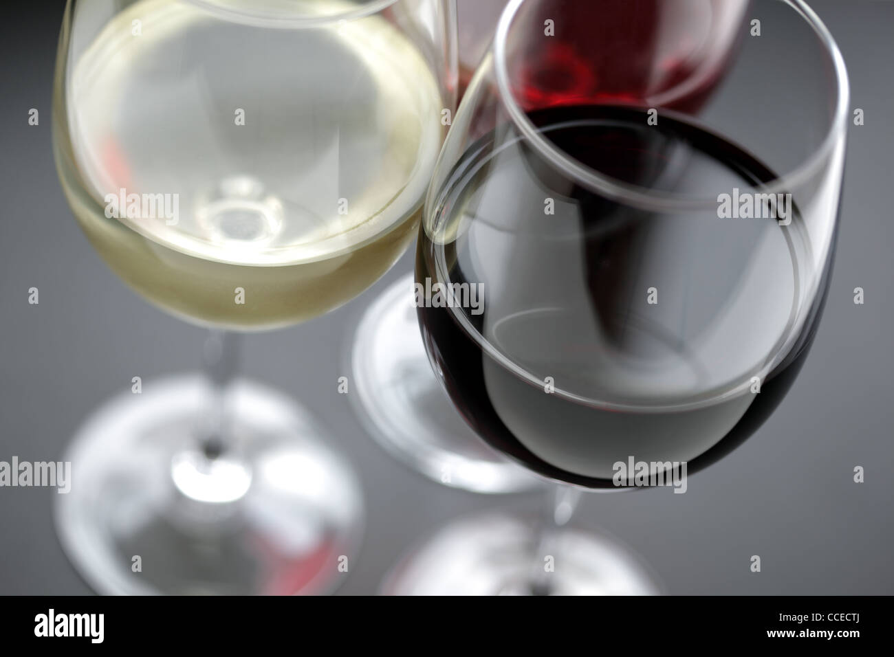 Vin rouge blanc et rose Banque D'Images