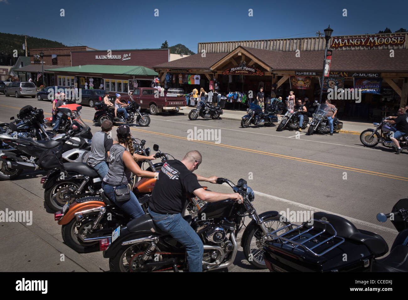 American Black Hills Hill City Dakota du Sud SD vue d'une petite ville scènes de concept de vie événements vue arrière aux États-Unis horizontal haute résolution des États-Unis Banque D'Images